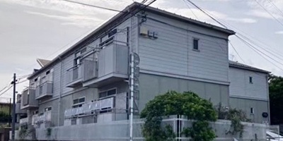 杉並区下井草で行った2階建アパート解体工事の様子
